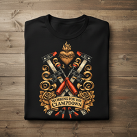 Load image into Gallery viewer, Working for the Clampdown Woodworker Tattoo Style Shirt