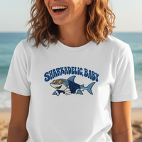 Load image into Gallery viewer, Sharkadelic Shirt – Funny Retro Shark Tee