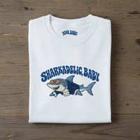 Load image into Gallery viewer, Sharkadelic Shirt – Funny Retro Shark Tee
