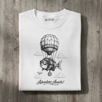 Load image into Gallery viewer, Adventure Awaits Fish Airship Shirt