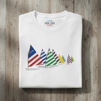 Load image into Gallery viewer, USA 250 Catboat Regatta Shirt