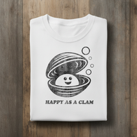 Load image into Gallery viewer, Happy Clam Distressed Beach Tee