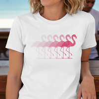 Load image into Gallery viewer, Flamingo Shirt Pink Coastal Minimalist Tee