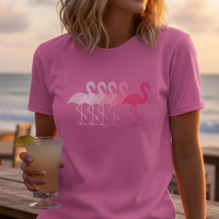 Load image into Gallery viewer, Flamingo Shirt Pink Coastal Minimalist Tee