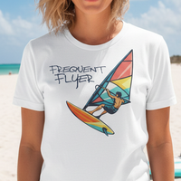 Load image into Gallery viewer, Frequent Flyer Windsurfing Shirt Surf Beach Graphic Tee