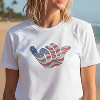 Load image into Gallery viewer, Hang Loose Shirt Patriotic USA Beach Tee
