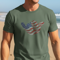 Load image into Gallery viewer, Hang Loose Shirt Patriotic USA Beach Tee