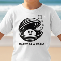 Load image into Gallery viewer, Happy Clam Kids Shirt Cute Beach Ocean Tee