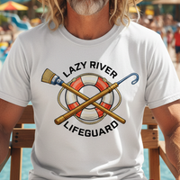 Load image into Gallery viewer, Lazy River Lifeguard Shirt Funny Sarcastic Pool Tee