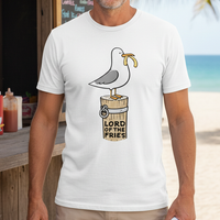 Load image into Gallery viewer, Lord of the Fries Shirt Funny Seagull Beach Tee