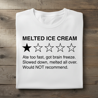 Load image into Gallery viewer, Melted Ice Cream Kids Shirt Funny Summer Rating Tee