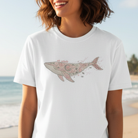 Load image into Gallery viewer, Oh Whale Shirt Coastal Whale Art Tee