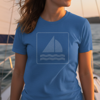 Load image into Gallery viewer, Sailing Shirt Nautical Symbol Distressed Tee