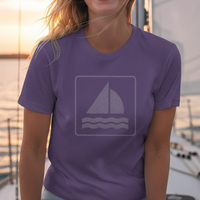 Load image into Gallery viewer, Sailing Shirt Nautical Symbol Distressed Tee