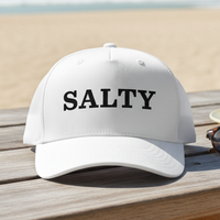 Load image into Gallery viewer, Salty Embroidered Hat Coastal Beach Dad Cap