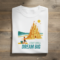Load image into Gallery viewer, Start Small Dream Big Kids Beach Shirt