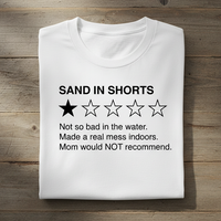 Load image into Gallery viewer, Sand In Shorts Kids Shirt Funny Beach Rating Tee