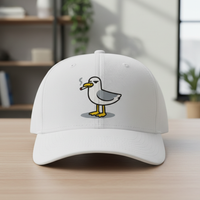 Load image into Gallery viewer, Salty Seagull Baseball Hat – Funny Coastal Bird Cap