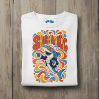 Load image into Gallery viewer, Sharkadelic Psychedelic Groovy Retro Shark Shirt