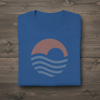 Load image into Gallery viewer, Sunset Ocean Shirt Coastal Wave Graphic Tee