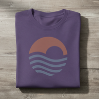 Load image into Gallery viewer, Sunset Ocean Shirt Coastal Wave Graphic Tee