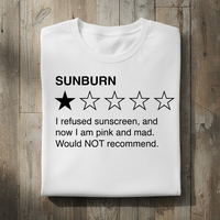 Load image into Gallery viewer, Sunburn Kids Shirt Funny Beach Rating Tee