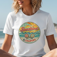 Load image into Gallery viewer, Sunshine and Lollipops Retro Beach Shirt