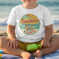 Load image into Gallery viewer, Sunshine and Lollipops Toddler Retro Summer Tee