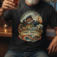 Load image into Gallery viewer, Three Sheets to the Wind Shirt Drunken Sailor Tee