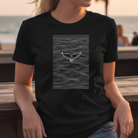 Load image into Gallery viewer, Minimal Whale Tail Shirt
