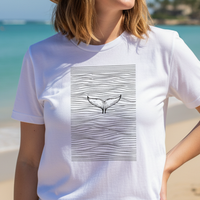 Load image into Gallery viewer, Minimal Whale Tail Shirt