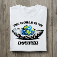 Load image into Gallery viewer, The World Is Your Oyster Shirt Earth Ocean Tee